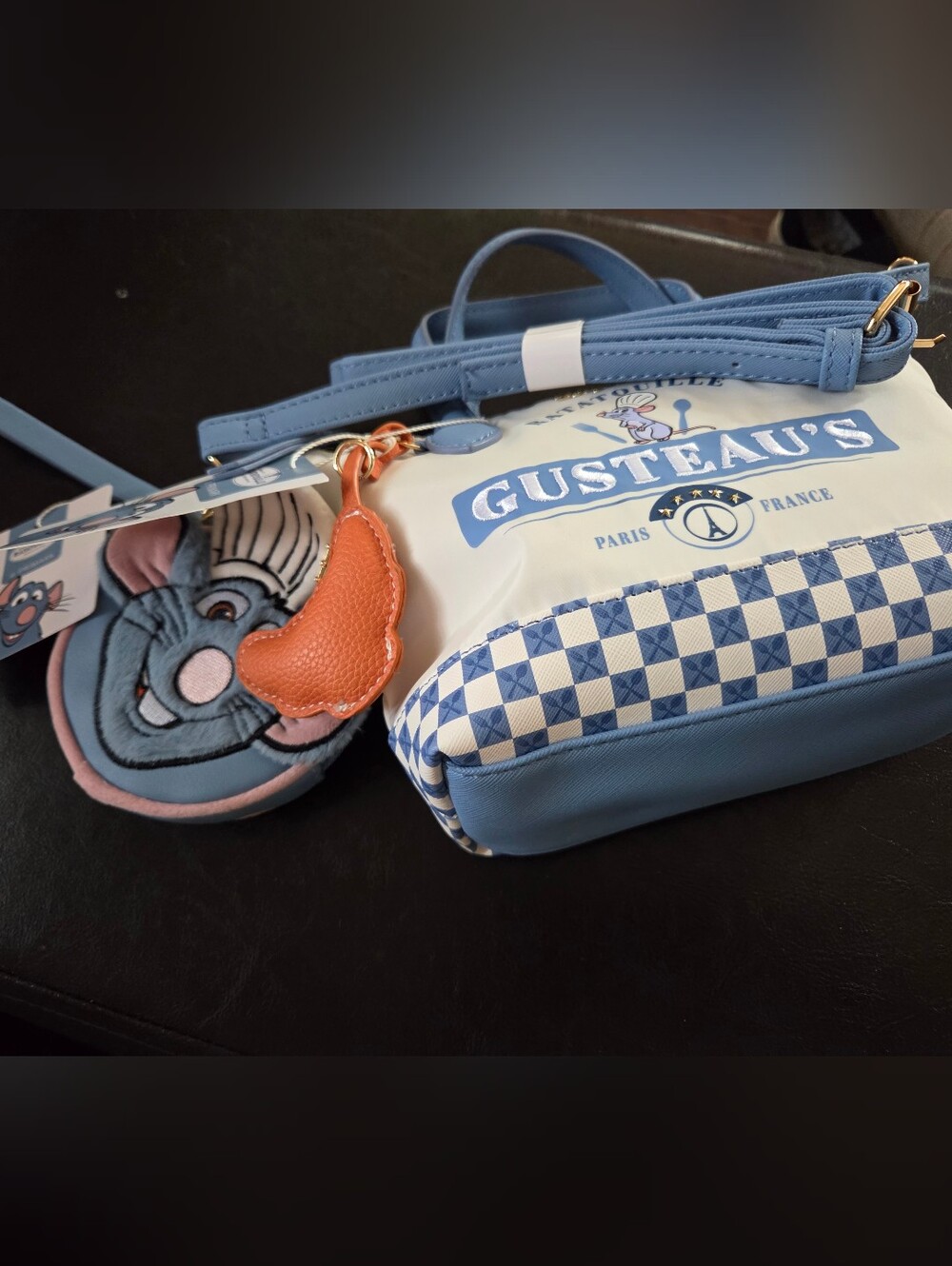 Ratatouille Crossbody Bag with Charm And Coin Purse